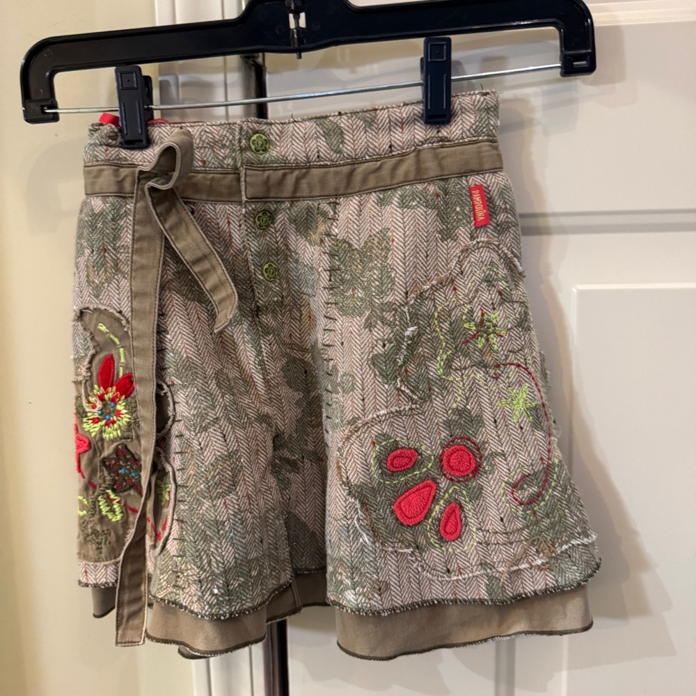 Girls Pampolina Brand‎ Mixed Media Layered Skirt Size 4T